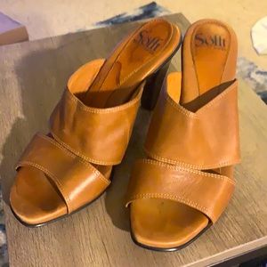 Sofft leather heel slides. Used condition but still have a lot of life left.sz7